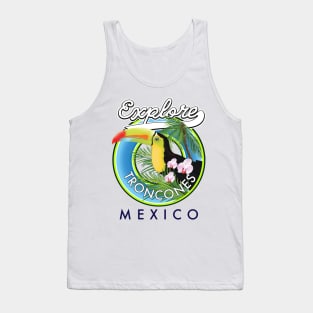 Explore Troncones Mexico retro logo Tank Top